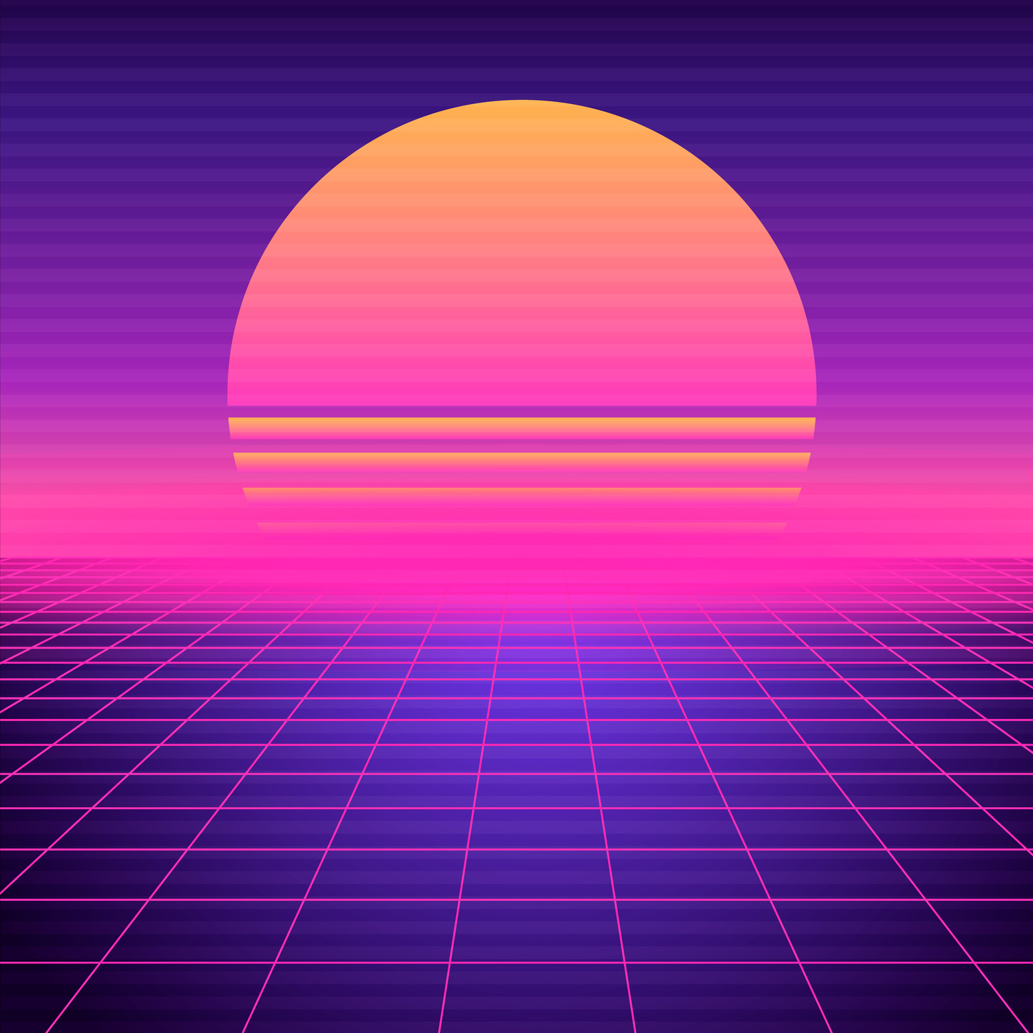 Retro futuristic background vaporwave
